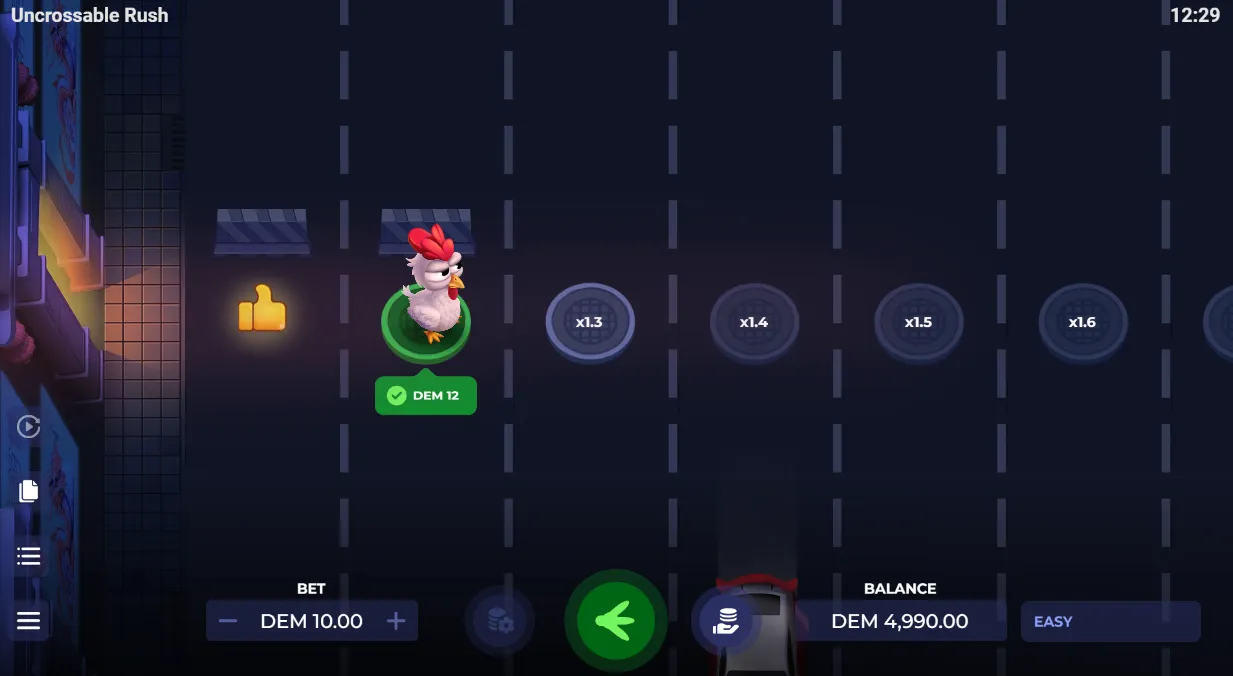 Uncrossable Rush Game
