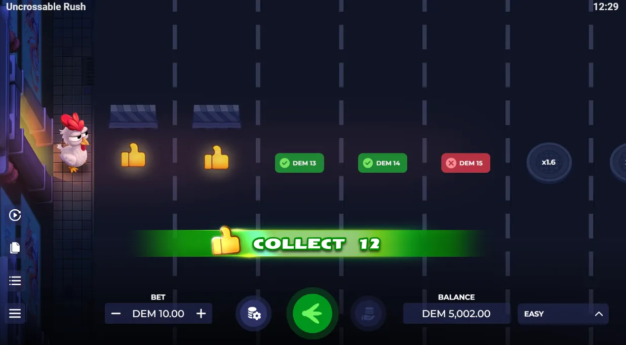 Uncrossable Rush demo